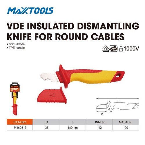 VDE Dismantling Knife for Round Cables VDE Dismantling Knife for Round Cables